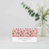 Muster der Liebe Visitenkarte (Stehend Vorderseite)