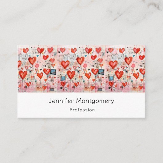 Muster der Liebe Visitenkarte (Vorderseite)