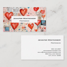 Muster der Liebe Visitenkarte