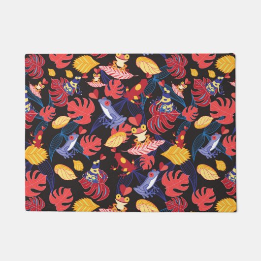 Muster der Liebhaber-Frösche Fußmatte (Vorderseite)