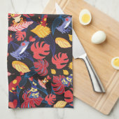 Muster der Liebhaber-Frösche Küchentuch (Viertel Falte)