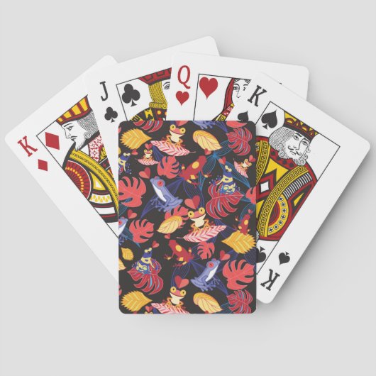 Muster der Liebhaber-Frösche Spielkarten (Rückseite)