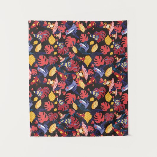 Muster der Liebhaber-Frösche Wandteppich (Vorderseite)