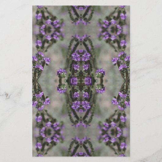 Muster der lila Wildblume Briefpapier (Vorderseite)