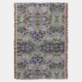 Muster der lila Wildblume Decke (Vorderseite Vertikal)