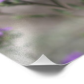 Muster der lila Wildblume Fotodruck (Ecke)