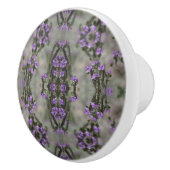 Muster der lila Wildblume Keramikknauf (Rechts)