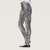 Muster der lila Wildblume Leggings (Links)