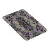Muster der lila Wildblume Magnet (Rechte Seite)