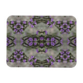 Muster der lila Wildblume Magnet (Horizontal)