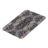 Muster der lila Wildblume Magnet (Linke Seite)