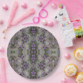 Muster der lila Wildblume Pappteller (Party)