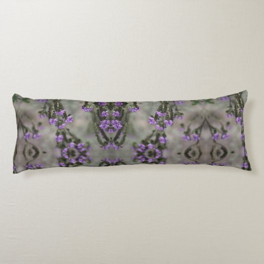 Muster der lila Wildblume Seitenschläferkissen (Rückseite)