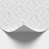 Muster der Linien und Punkte für das hintere Muste Geschenkpapier (Ecke)