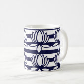 Muster der Lotus-Blume Kaffeetasse (VorderseiteRechts)