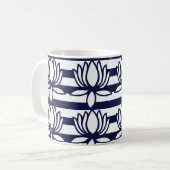 Muster der Lotus-Blume Kaffeetasse (Vorderseite Links)