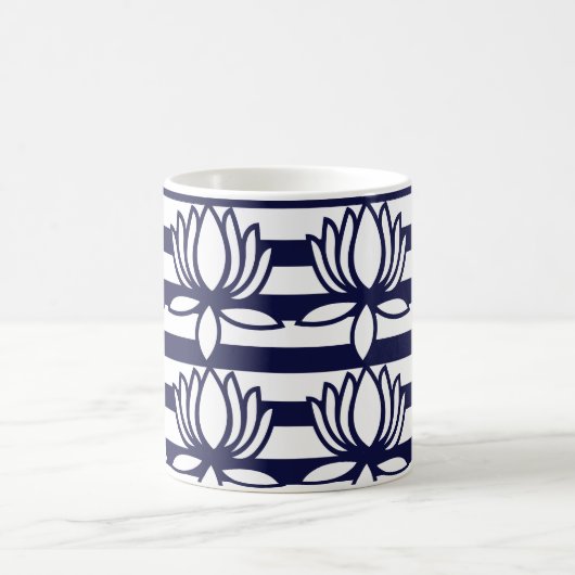 Muster der Lotus-Blume Kaffeetasse (Mittel)