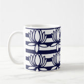 Muster der Lotus-Blume Kaffeetasse (Links)