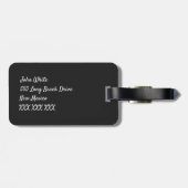 Muster der Mariachi Band Instruments Gepäckanhänger (Rückseite horizontal)