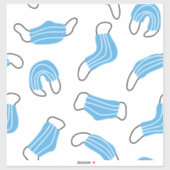 Muster der medizinischen Maske Aufkleber (Blatt)