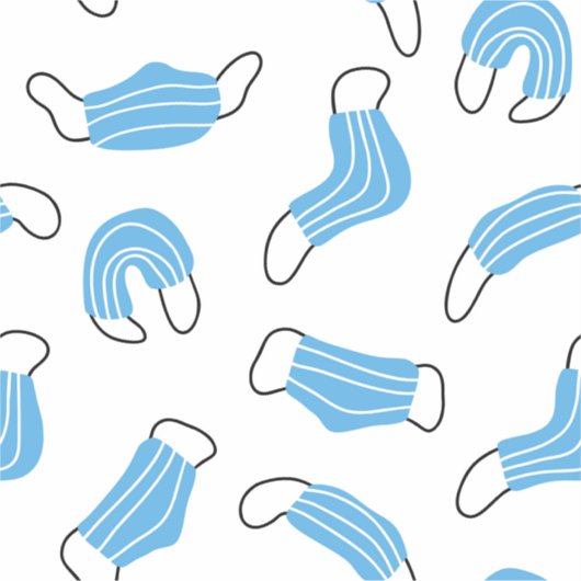 Muster der medizinischen Maske Aufkleber (Vorderseite)