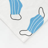 Muster der medizinischen Maske Fleecedecke (Ecke)