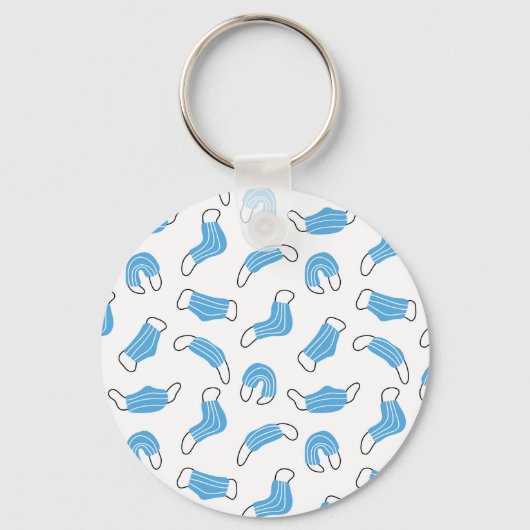 Muster der medizinischen Maske Schlüsselanhänger (Vorderseite)