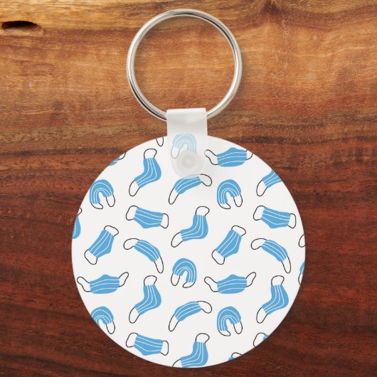 Muster der medizinischen Maske Schlüsselanhänger (Vorderseite)