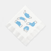 Muster der medizinischen Maske Serviette (Ecke)