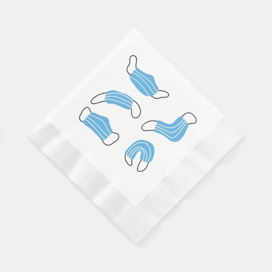 Muster der medizinischen Maske Serviette (Ecke)