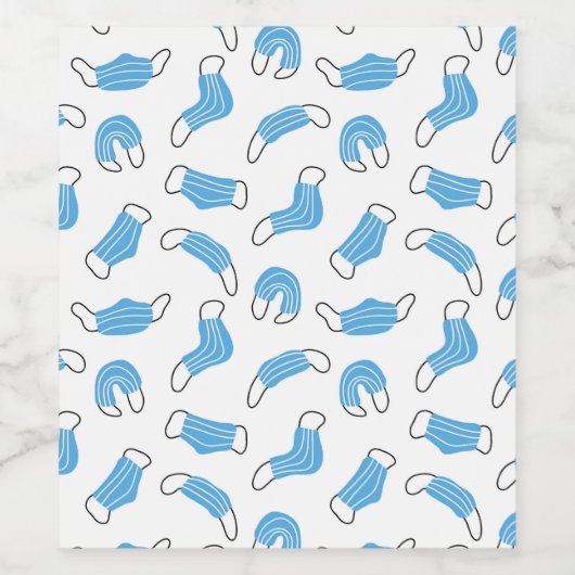 Muster der medizinischen Maske Weinetikett (Einzelnes Label)