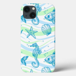 Muster der Meeresskizze Case-Mate iPhone Hülle