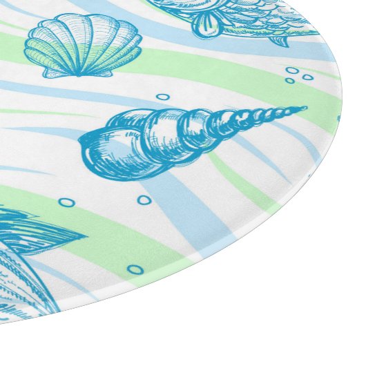 Muster der Meeresskizze Schneidebrett (Ecke)