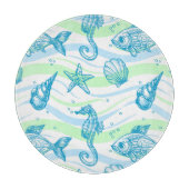 Muster der Meeresskizze Schneidebrett (Vorderseite)