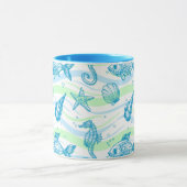 Muster der Meeresskizze Tasse (Zentrum)