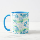 Muster der Meeresskizze Tasse (Links)
