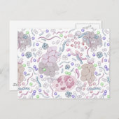 Muster der Mikrobiologie Postkarte (Vorne/Hinten)