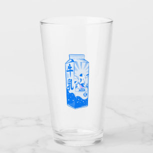 Muster der Milchflasche Glas