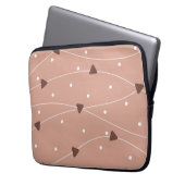 Muster der Milchschokolade Laptopschutzhülle (Vorderseite Links)