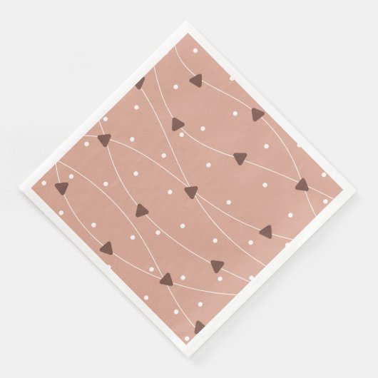 Muster der Milchschokolade Serviette (Ecke)