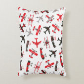 Muster der Militärflugzeuge des Zweiten Weltkriegs Dekokissen (Vorderseite(Vertikal))