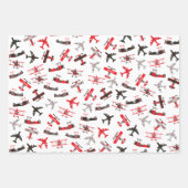 Muster der Militärflugzeuge des Zweiten Weltkriegs Geschenkpapier Set (Vorderseite 2)