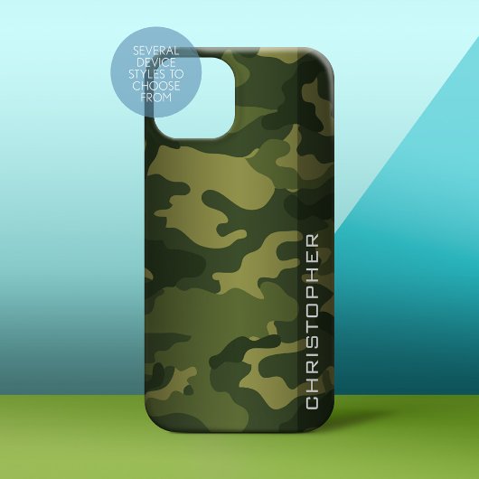 Muster der militärischen Camouflage Grün mit Namen Case-Mate iPhone Hülle