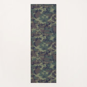 Muster der militärischen Camouflage im grünen Wald Yogamatte (Vorderseite)