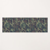Muster der militärischen Camouflage im grünen Wald Yogamatte (Vorderseite (Horizontal))