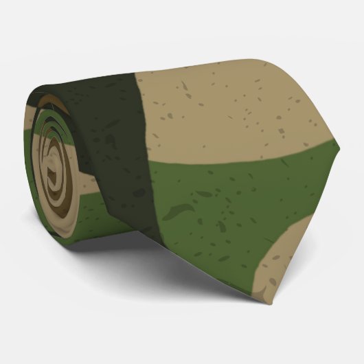 Muster der militärischen Camouflage Krawatte (Gerollt)