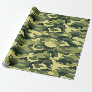 Muster der militärischen Green Camouflage-Camoufla Geschenkpapier