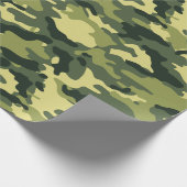 Muster der militärischen Green Camouflage-Camoufla Geschenkpapier (Ecke)