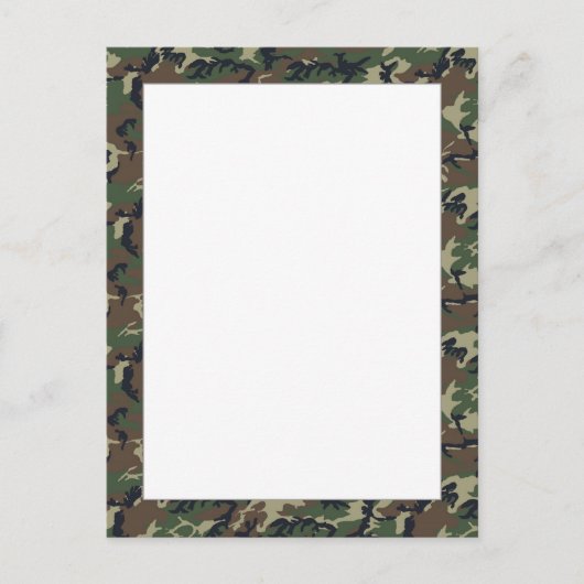 Muster der Militärstreitkolonne in Holz Postkarte (Vorderseite)