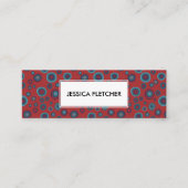 Muster der Minimalistischen Coolen Kreisläufe der Mini Visitenkarte (Vorderseite)